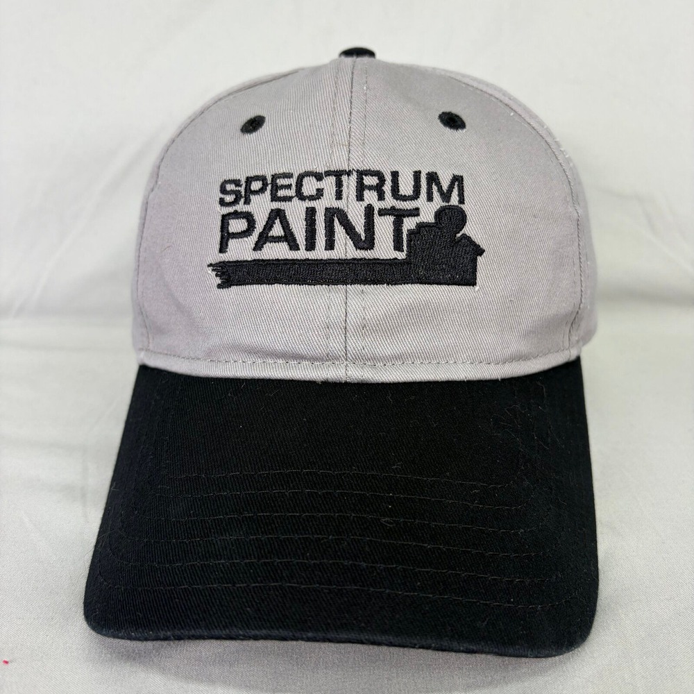 Otto Spectrum Paint Baseball Cap Mens OSFM Grey Black Adjustable Strap Hat